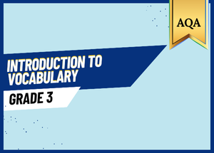 Grade 3 Introduction to Vocabulary AQA