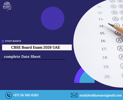 CBSE Board Exam 2026 in UAE - Study Buddys